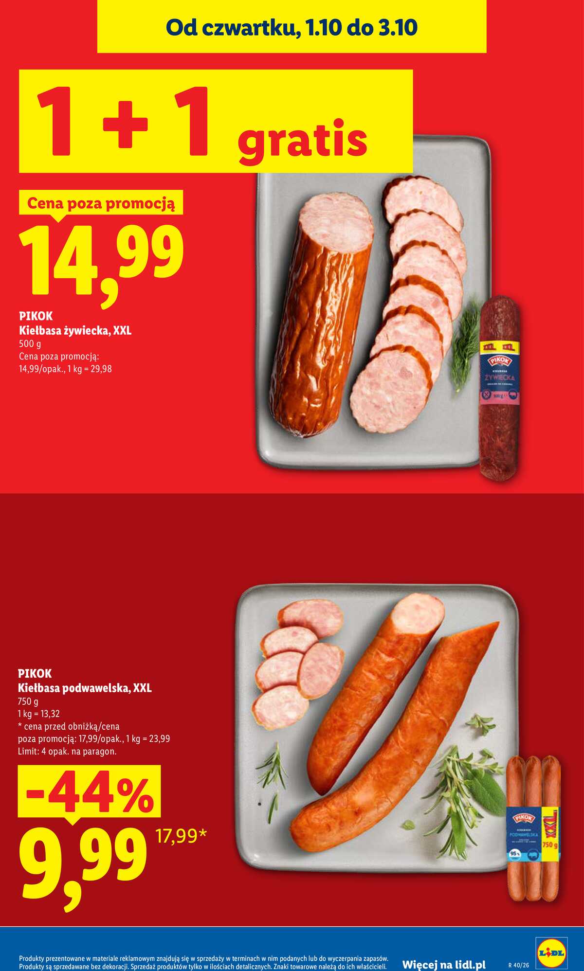 Leták Lidl Polsko 1.10.-3.10.2026 - Leták platí od 1. 10. do 3. 10. strana 11