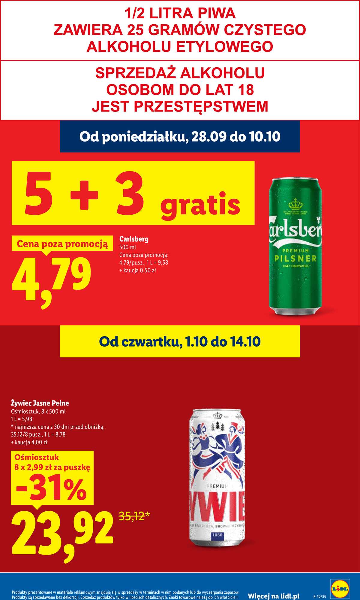 Leták Lidl Polsko 1.10.-3.10.2026 - Leták platí od 1. 10. do 3. 10. strana 21
