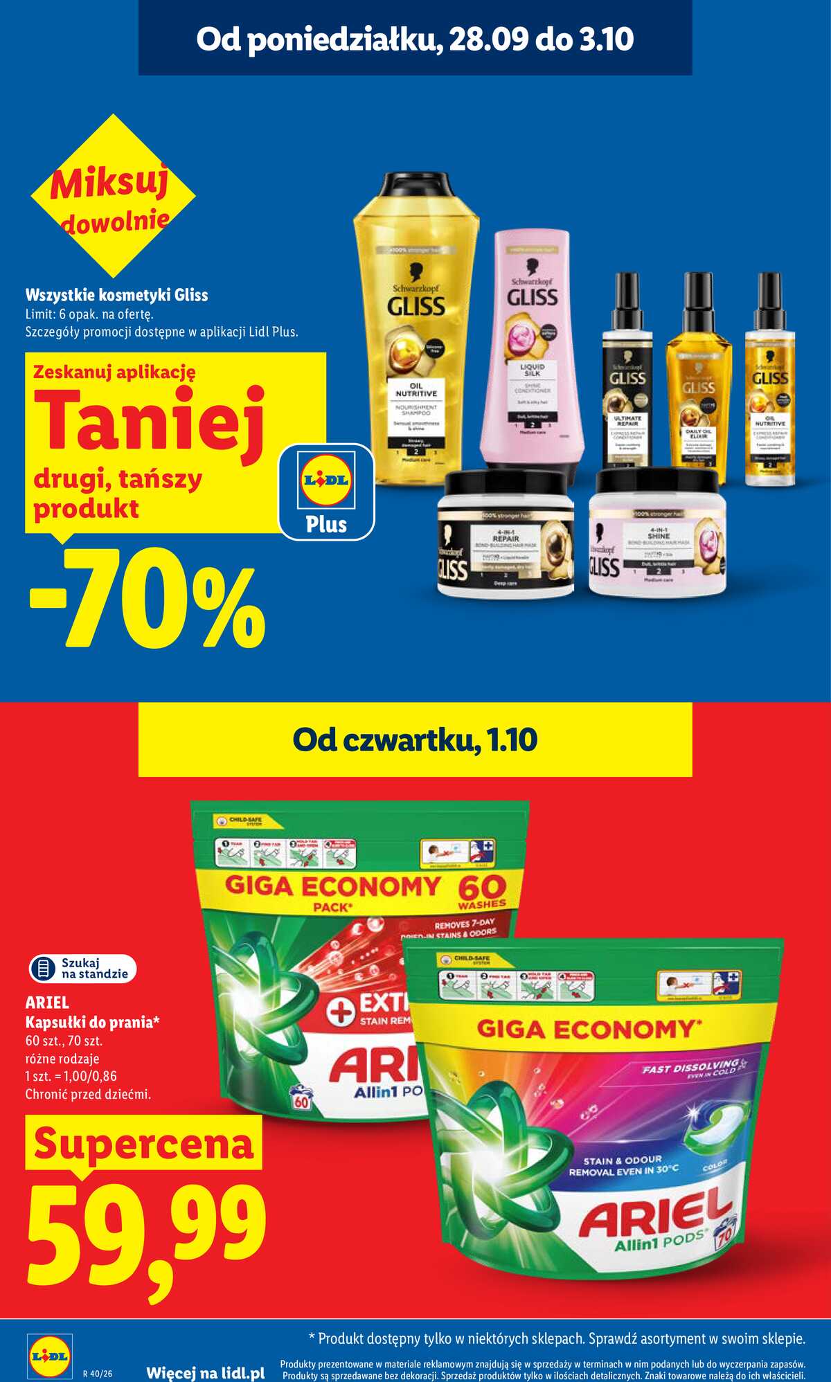 Leták Lidl Polsko 1.10.-3.10.2026 - Leták platí od 1. 10. do 3. 10. strana 22
