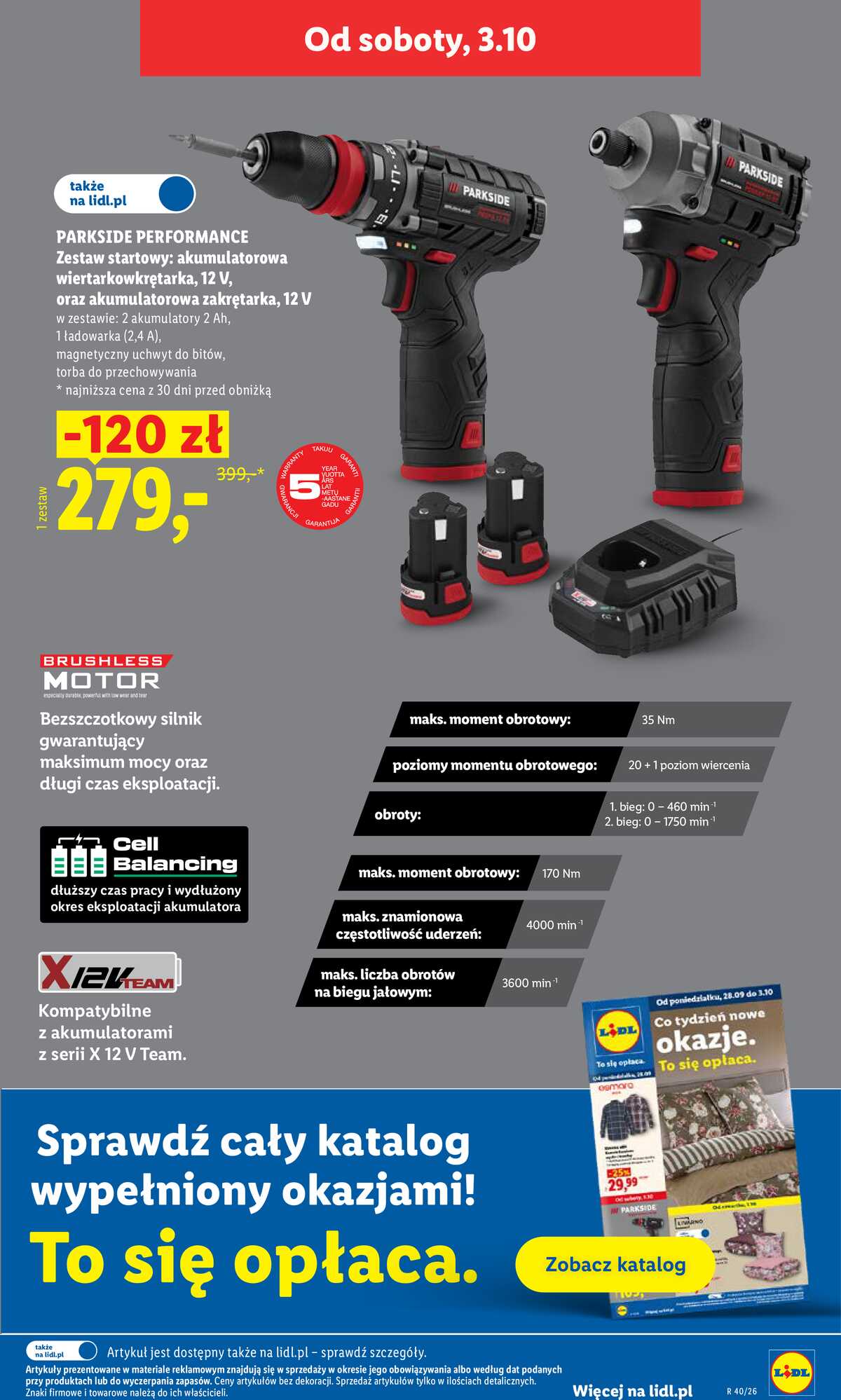 Leták Lidl Polsko 1.10.-3.10.2026 - Leták platí od 1. 10. do 3. 10. strana 45