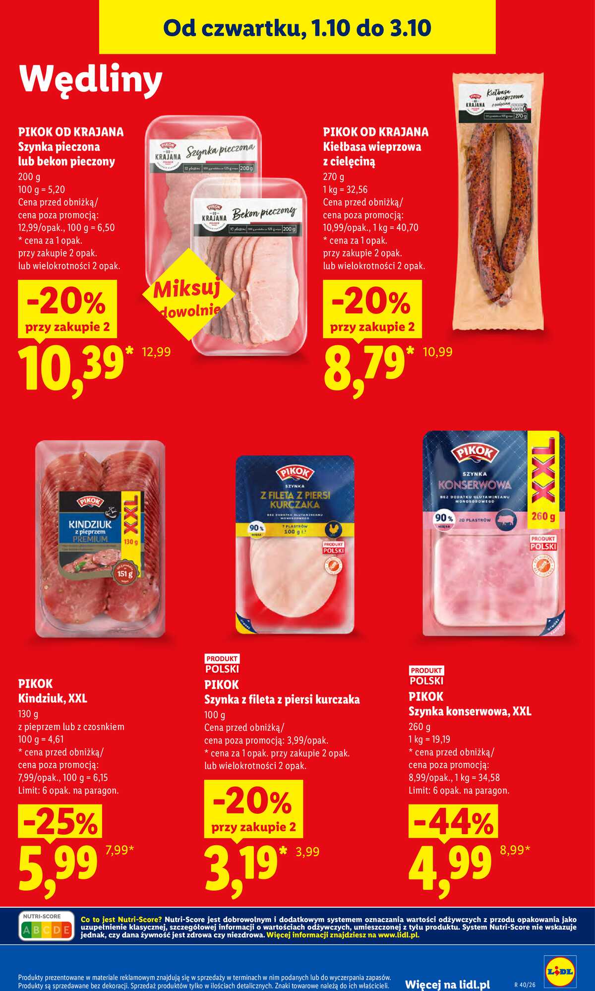 Leták Lidl Polsko 1.10.-3.10.2026 - Leták platí od 1. 10. do 3. 10. strana 59