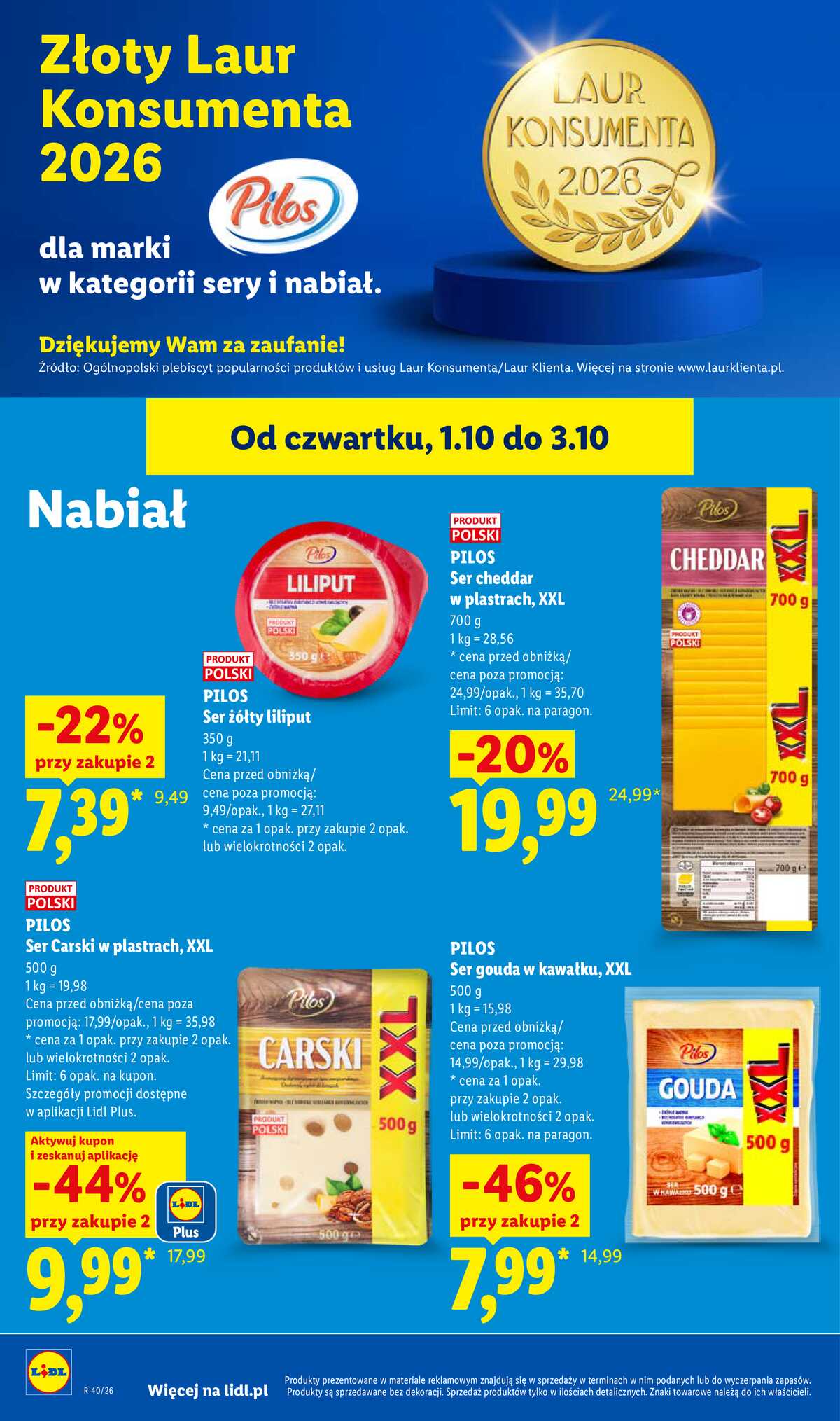 Leták Lidl Polsko 1.10.-3.10.2026 - Leták platí od 1. 10. do 3. 10. strana 60