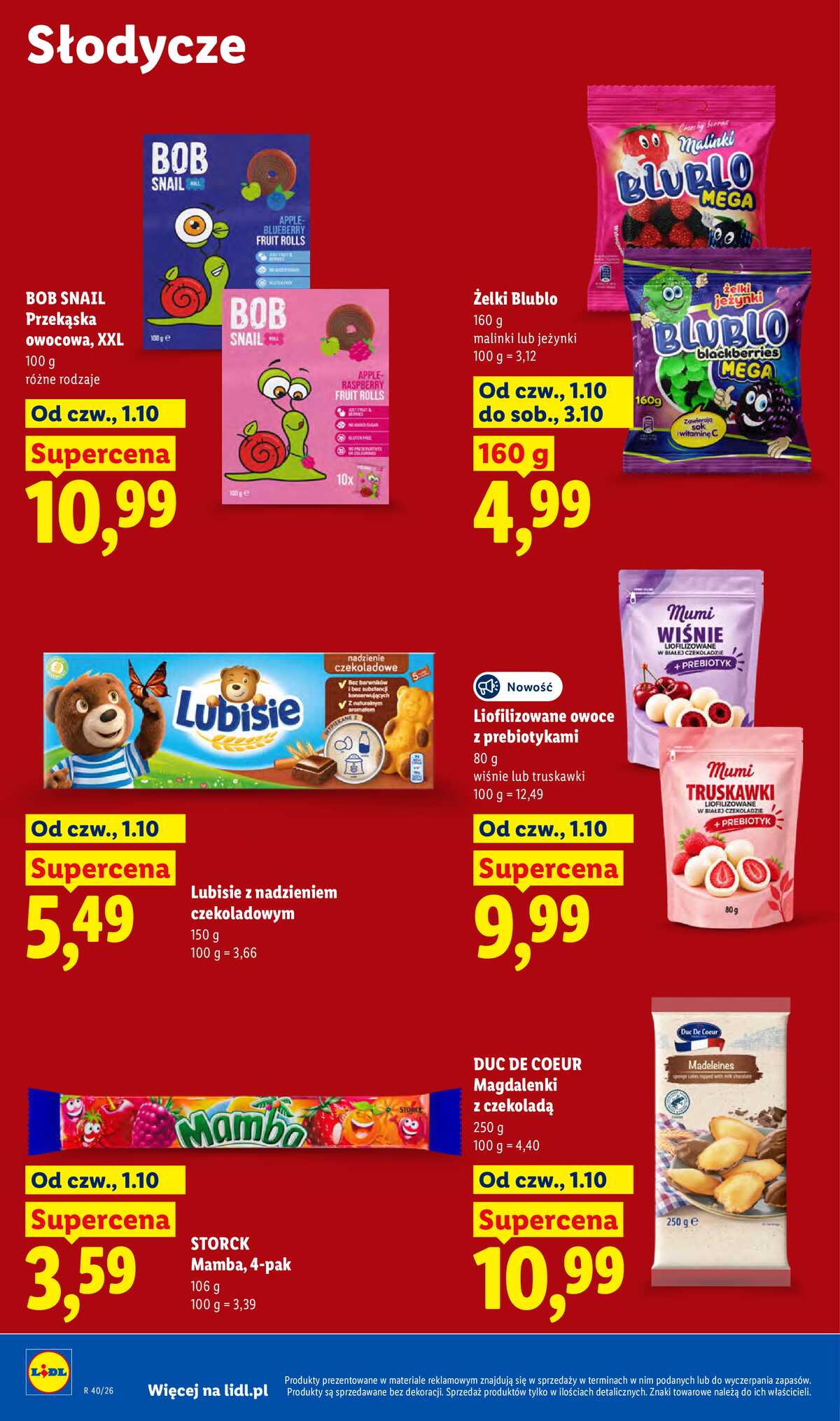 Leták Lidl Polsko 1.10.-3.10.2026 - Leták platí od 1. 10. do 3. 10. strana 64