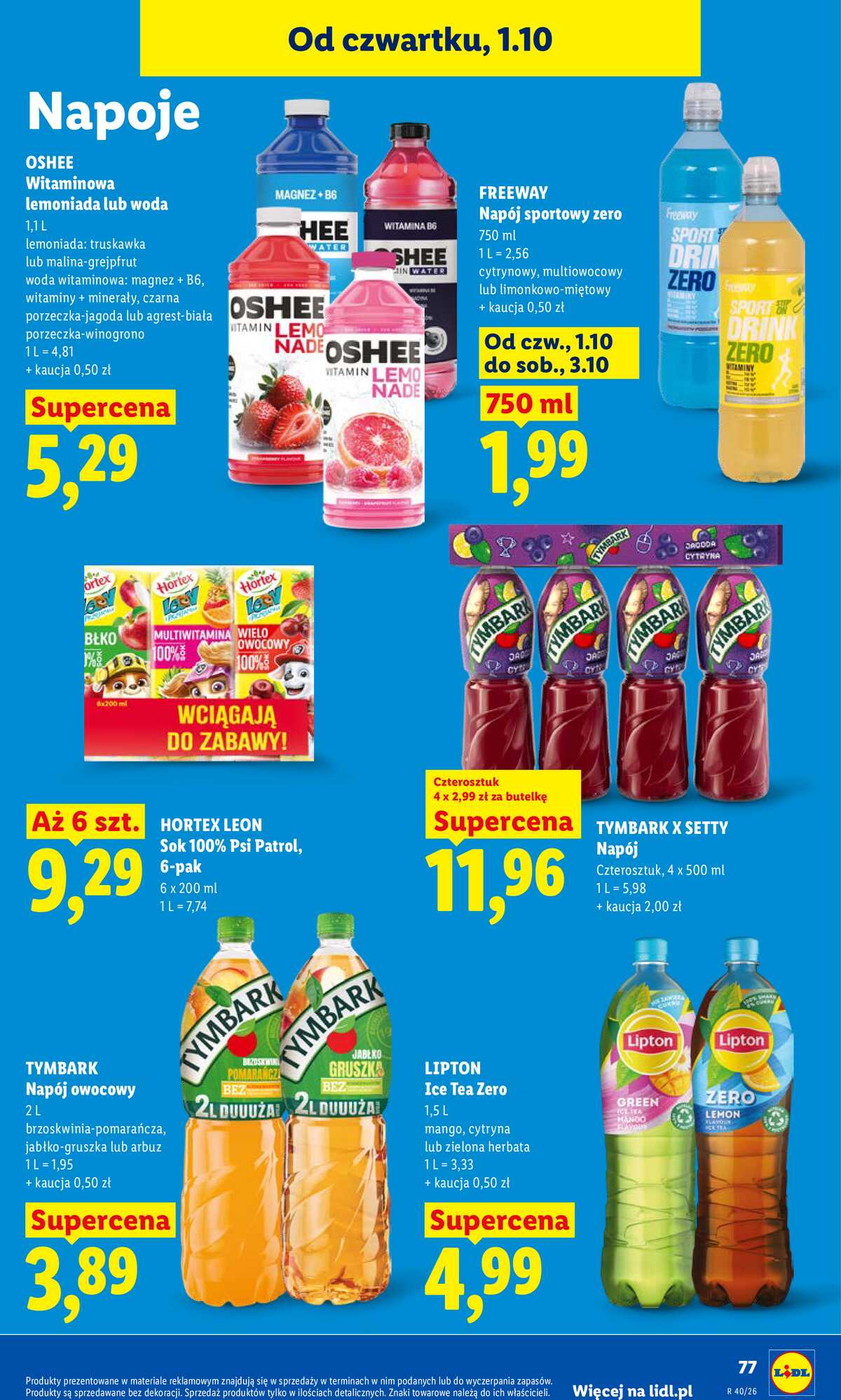 Leták Lidl Polsko 1.10.-3.10.2026 - Leták platí od 1. 10. do 3. 10. strana 81