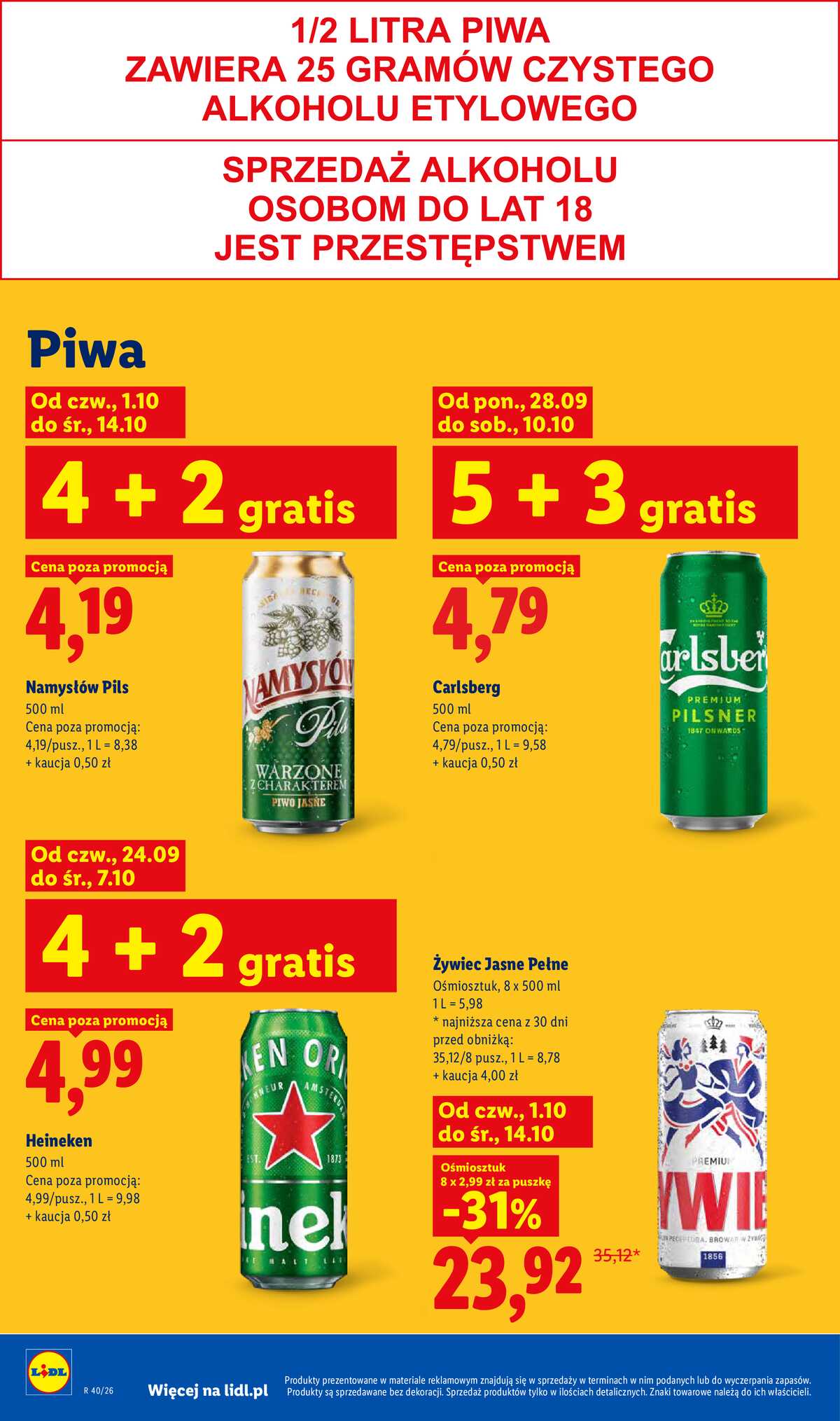 Leták Lidl Polsko 1.10.-3.10.2026 - Leták platí od 1. 10. do 3. 10. strana 84