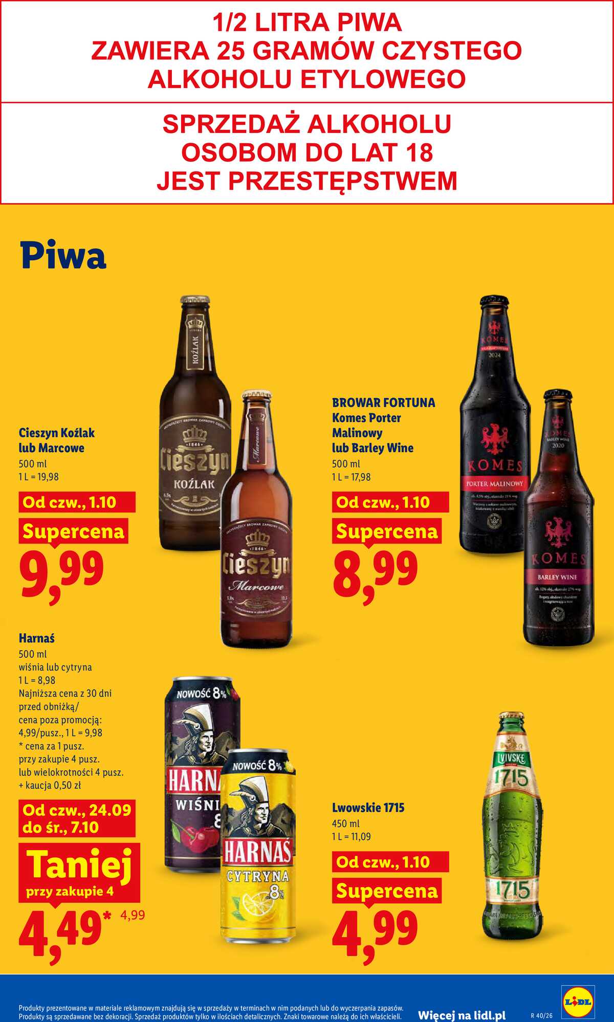 Leták Lidl Polsko 1.10.-3.10.2026 - Leták platí od 1. 10. do 3. 10. strana 85
