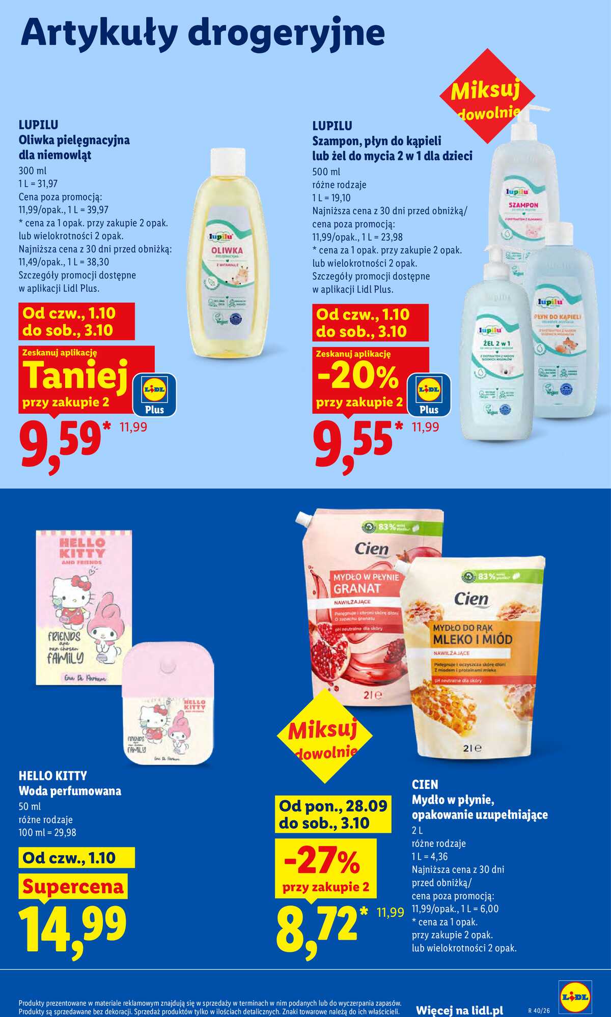 Leták Lidl Polsko 1.10.-3.10.2026 - Leták platí od 1. 10. do 3. 10. strana 93