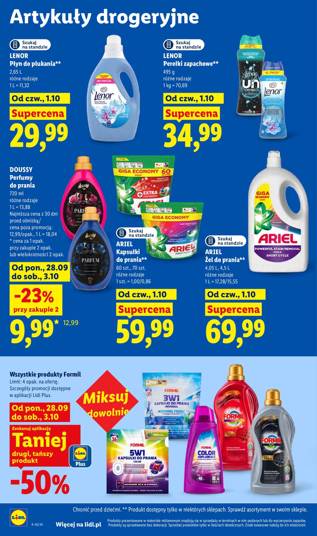 Leták Lidl Polsko 1.10.-3.10.2026 - Leták platí od 1. 10. do 3. 10. strana 98