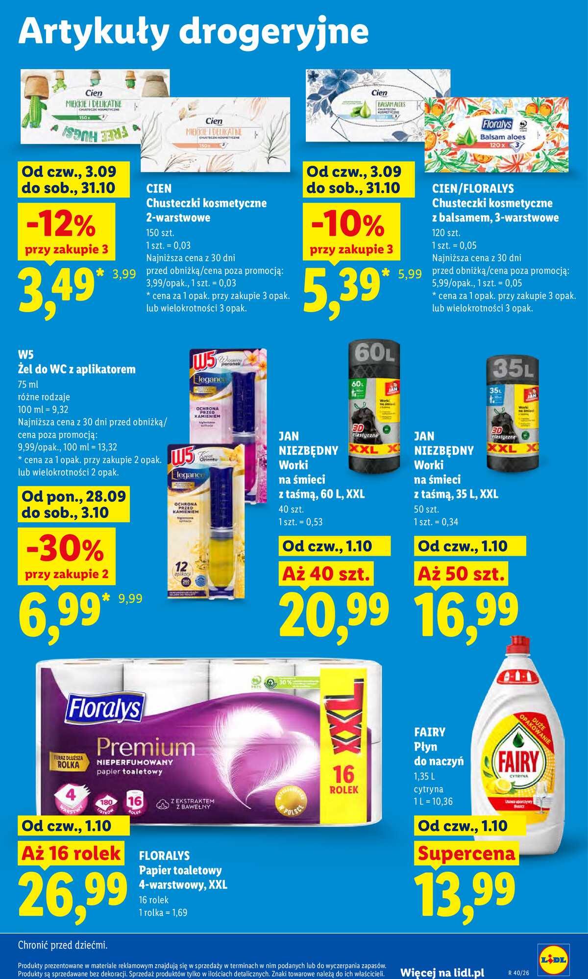 Leták Lidl Polsko 1.10.-3.10.2026 - Leták platí od 1. 10. do 3. 10. strana 99