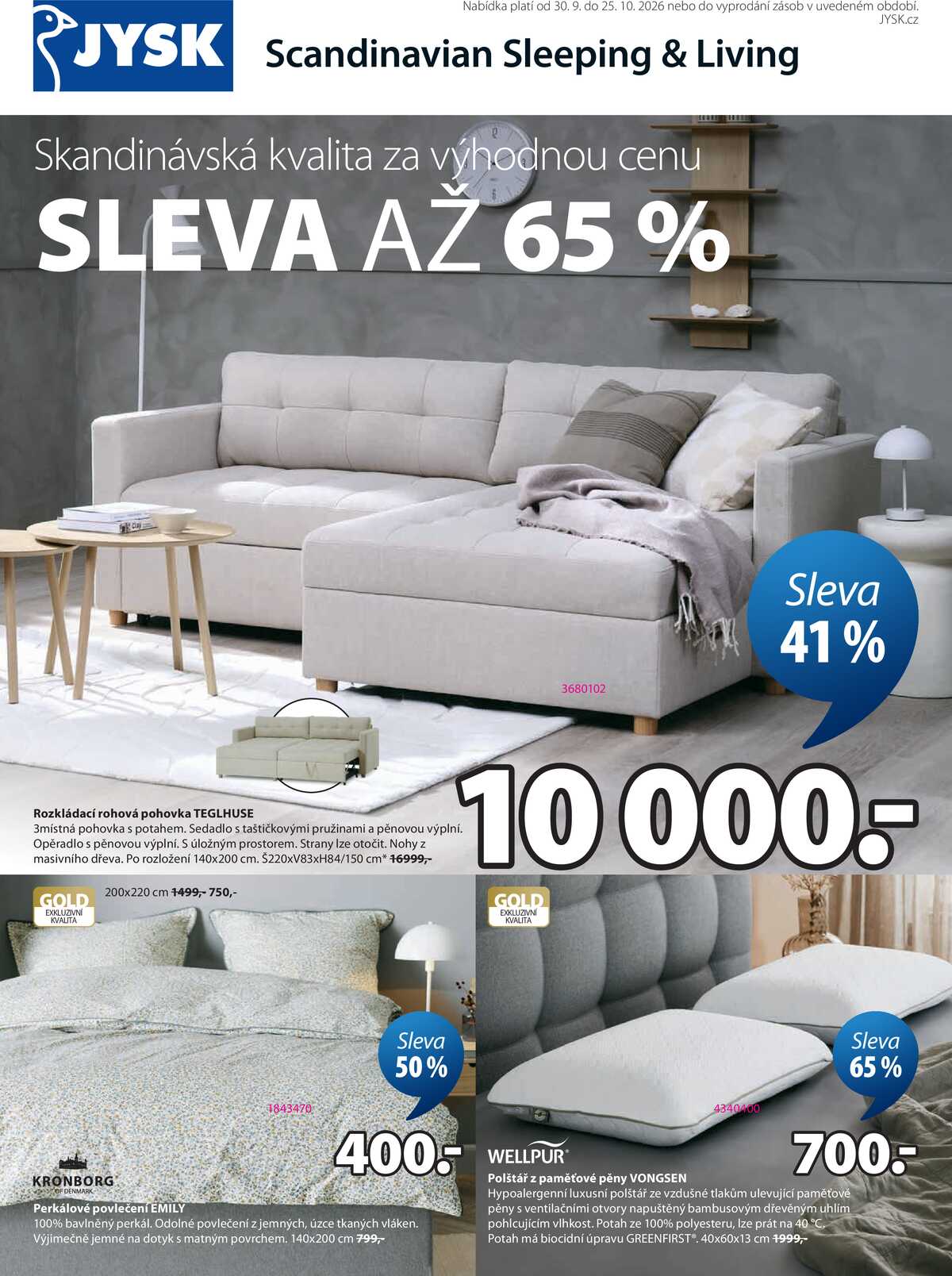 Jysk od 30.9. do 25.10.2026 strana 1