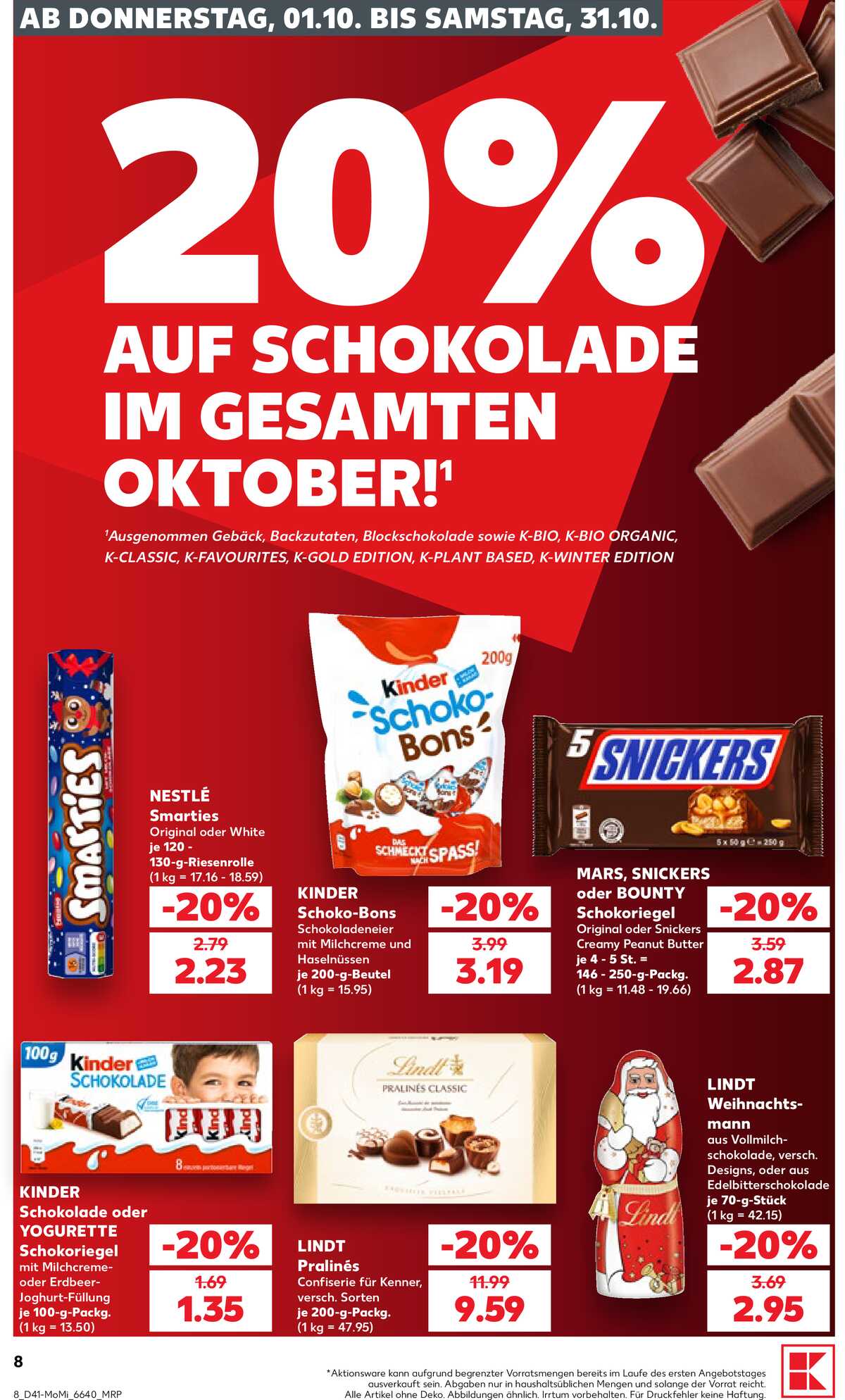 Leták Kaufland Německo 5.10.-7.10.2026 strana 8