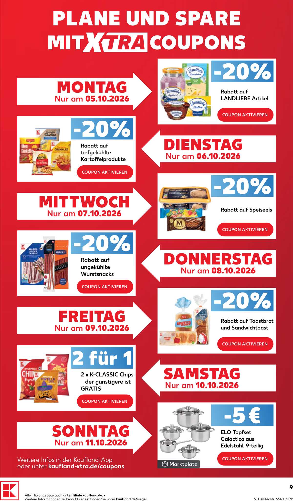 Leták Kaufland Německo 5.10.-7.10.2026 strana 9