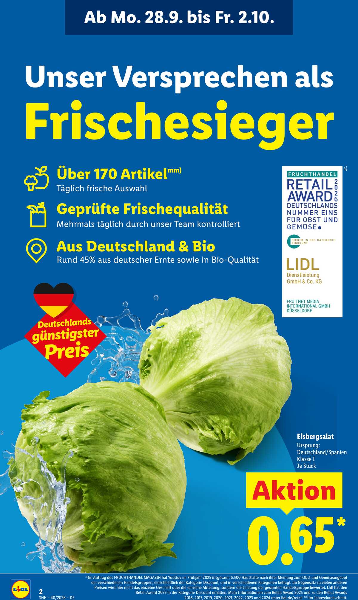 Leták Lidl Německo 28.9.-3.10.2026 strana 2