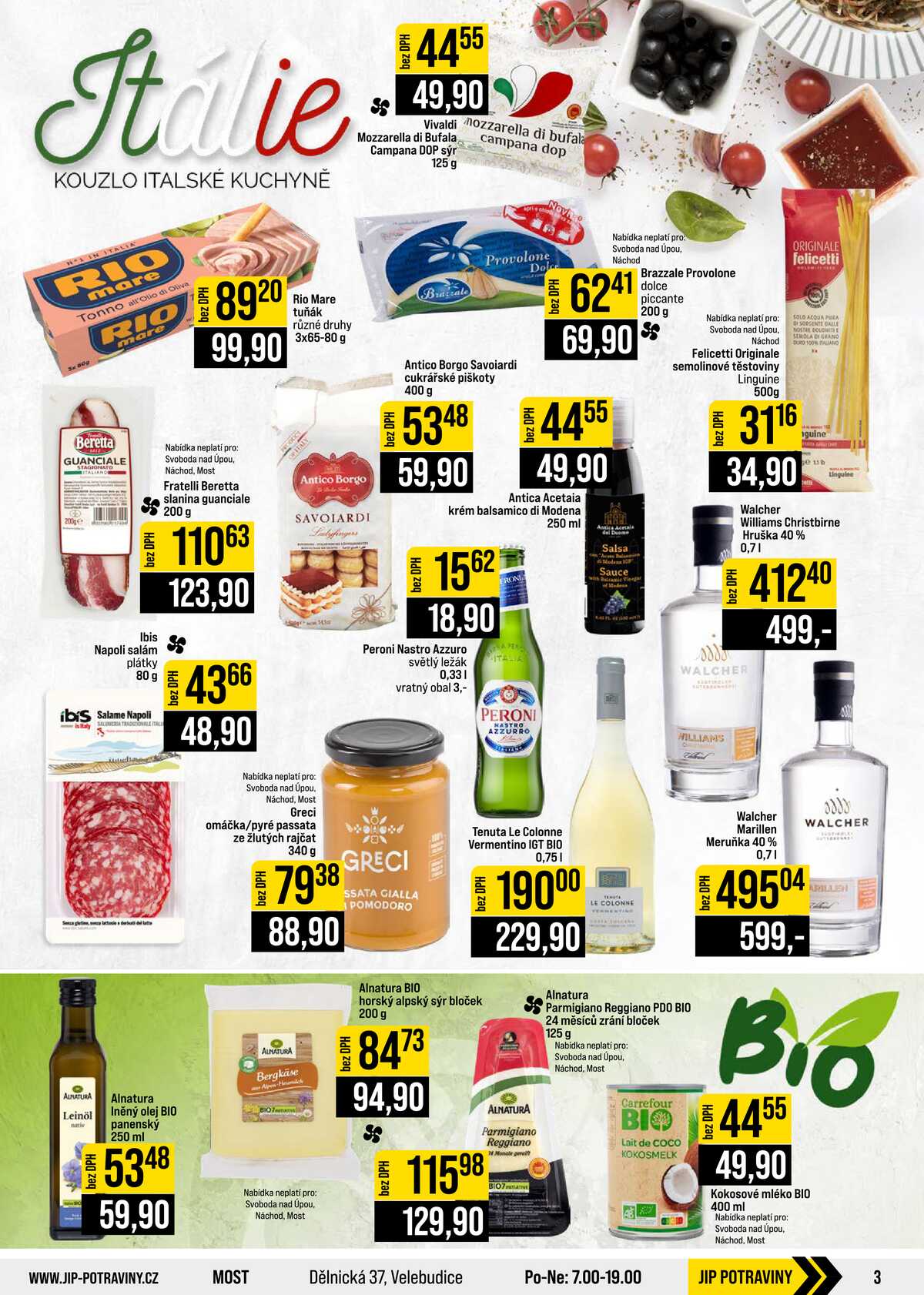 JIP Cash & Carry České Budějovice, Most, Náchod, Polička, Sušice a Svoboda nad Úpou od 30.9. do 6.10.2026 strana 3