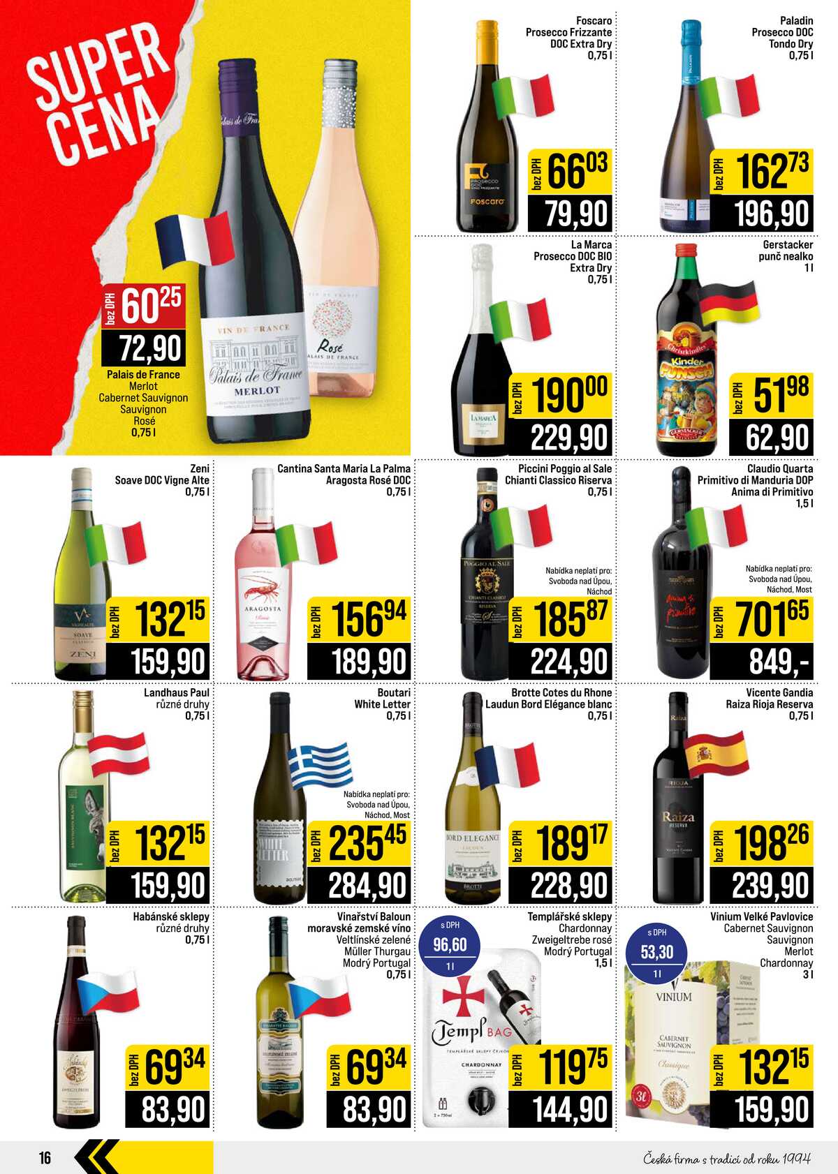 JIP Cash & Carry České Budějovice, Most, Náchod, Polička, Sušice a Svoboda nad Úpou od 30.9. do 6.10.2026 strana 16