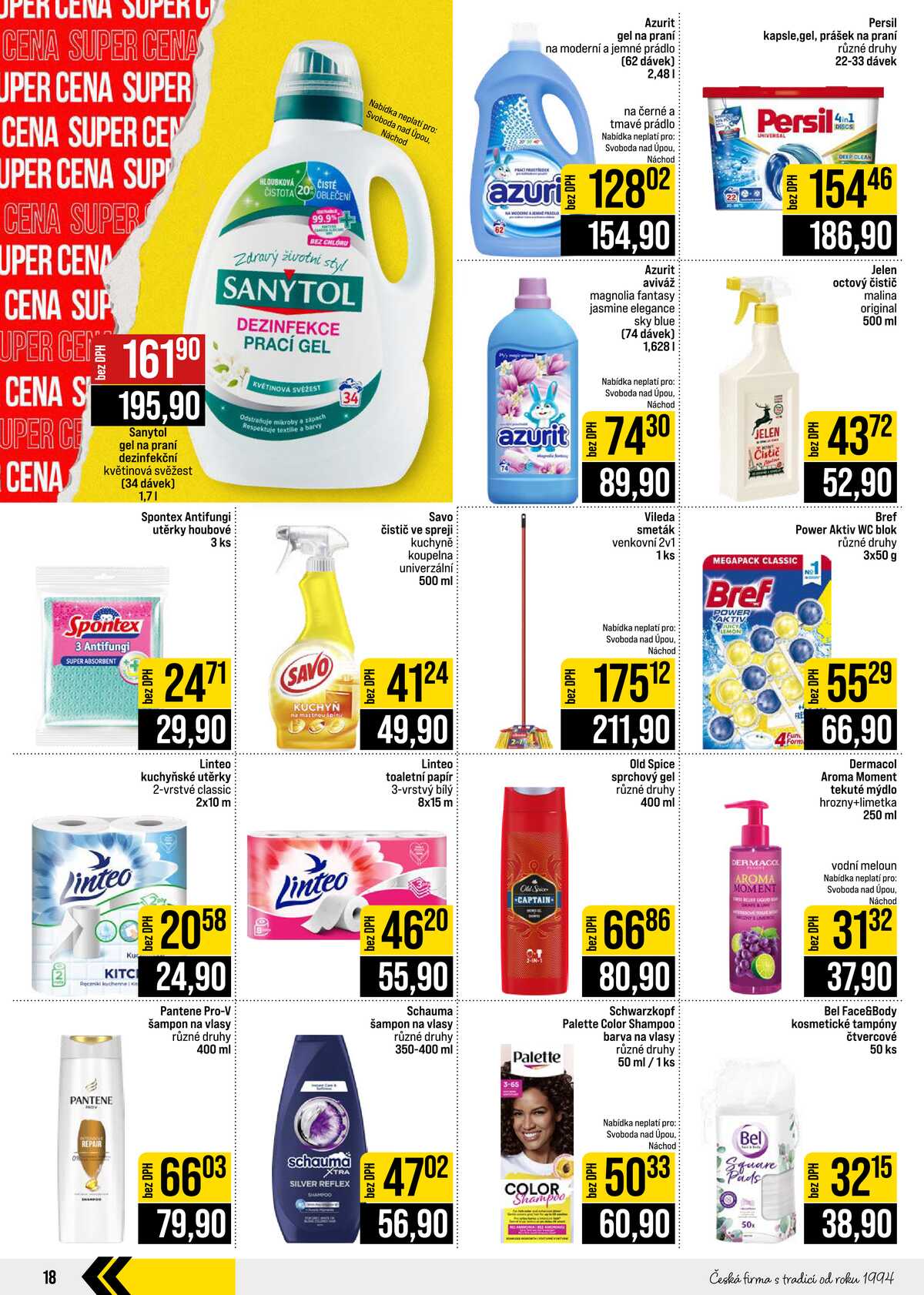 JIP Cash & Carry České Budějovice, Most, Náchod, Polička, Sušice a Svoboda nad Úpou od 30.9. do 6.10.2026 strana 18