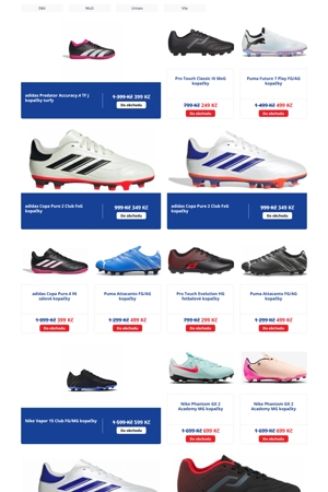 Intersport Kopačky a míče - 2. 10. 2026
