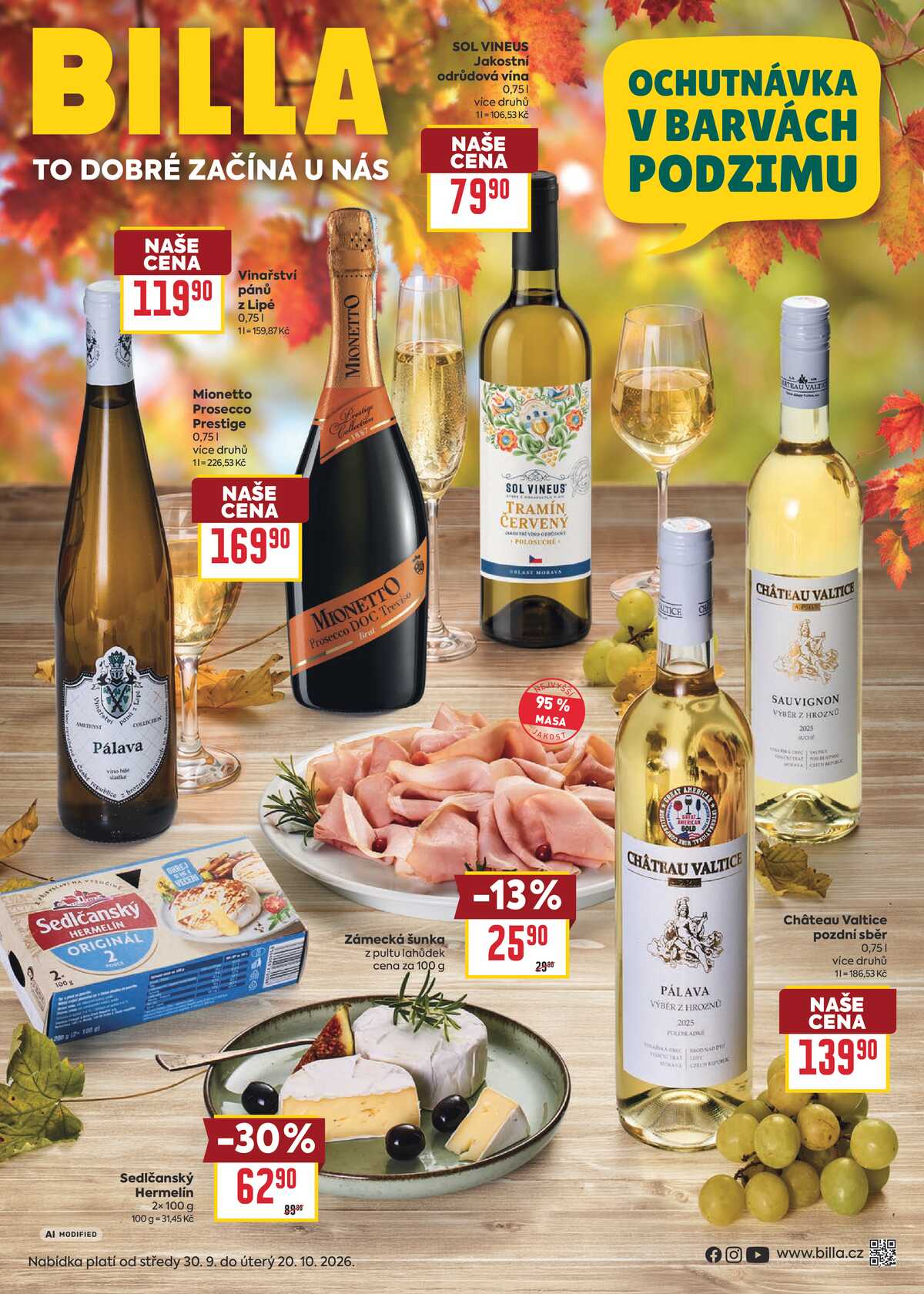 Billa Podzimní nápoje  od 30.9. do 20.10.2026 strana 1