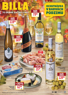 Billa Podzimní nápoje  od 30.9. do 20.10.2026