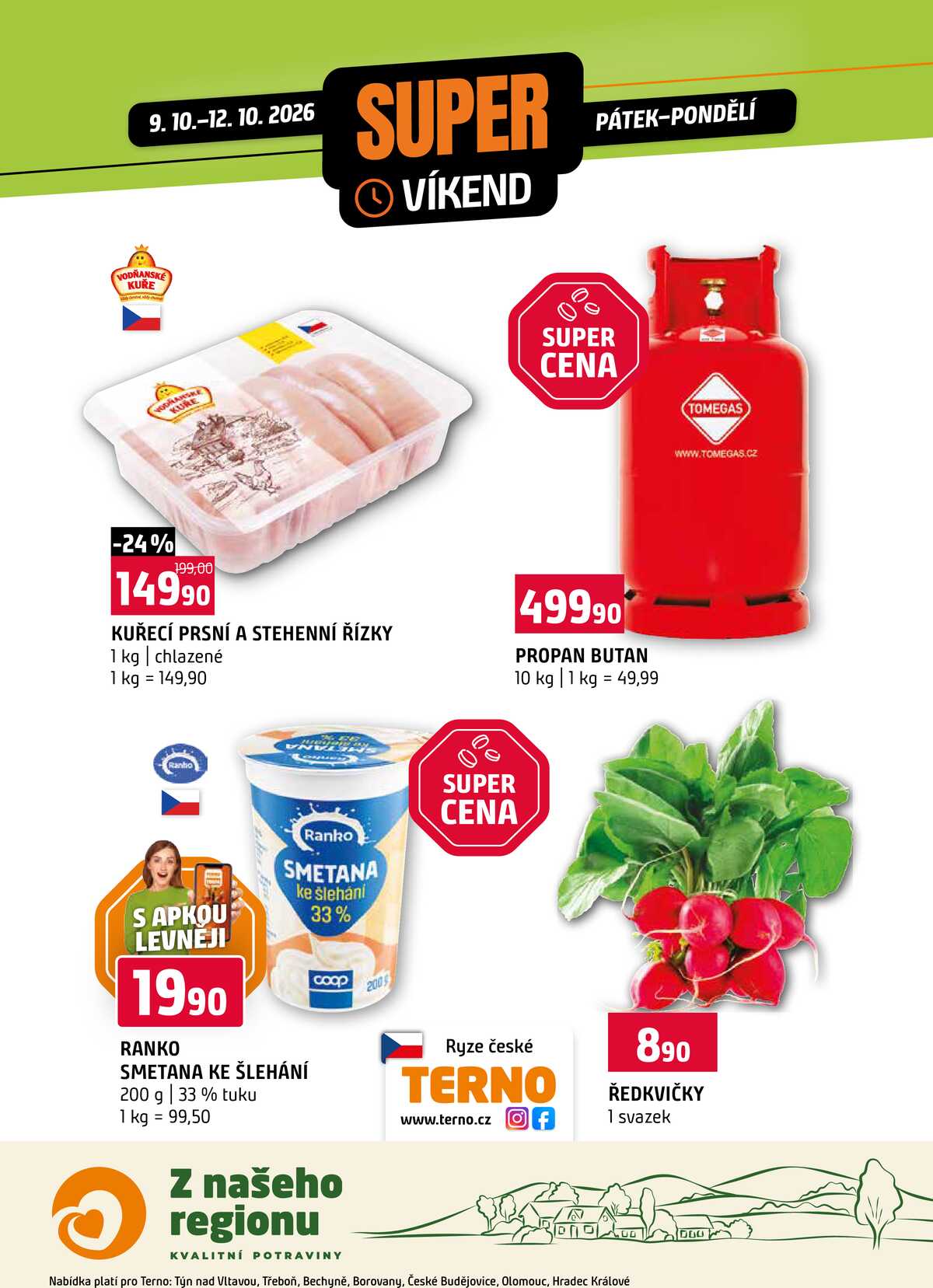 Terno Víkendová akce od 9.10. do 12.10.2026 strana 1