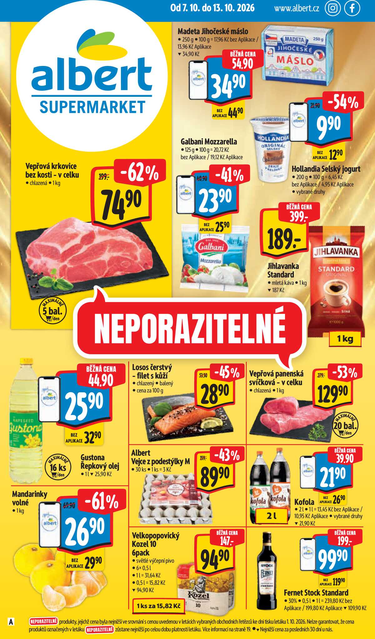 Albert Supermarket od 7.10. do 13.10.2026 strana 1