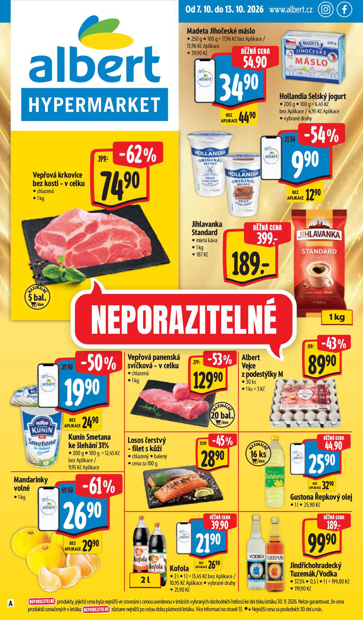 Albert  Hypermarket od 7.10. do 13.10.2026 strana 1