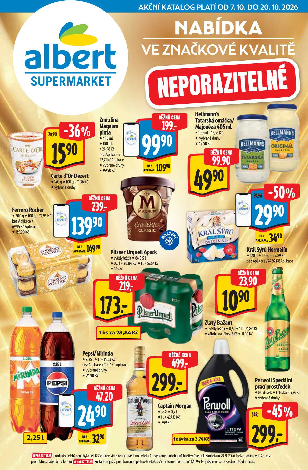 Albert Supermarket katalog Brand od 7.10. do 20.10.2026 strana 1