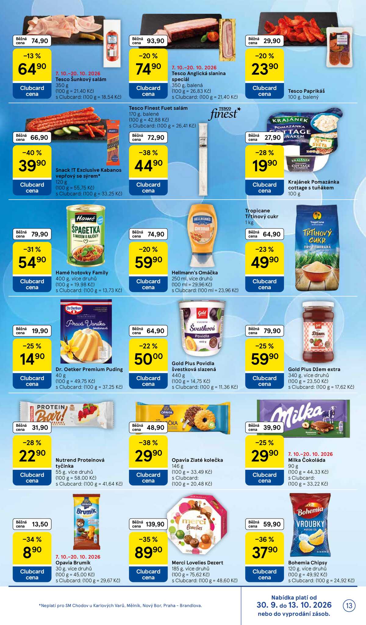 Tesco supermarkety od 7.10. do 13.10.2026 strana 13