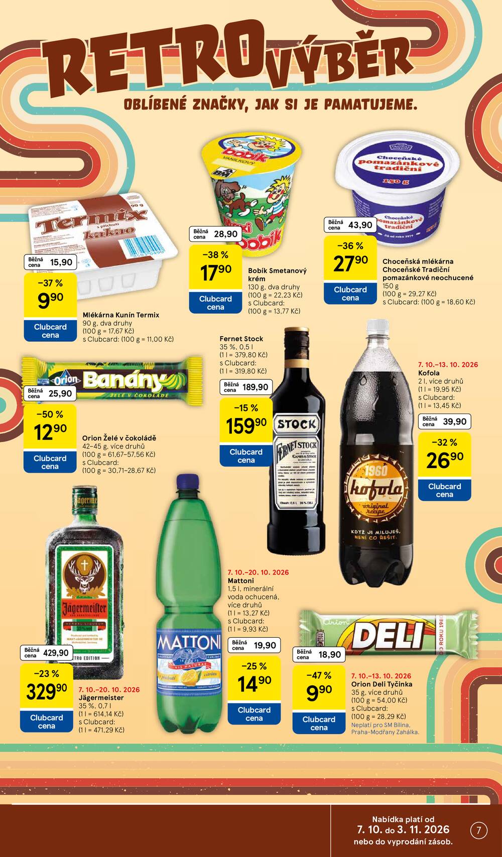 Tesco supermarkety od 7.10. do 13.10.2026