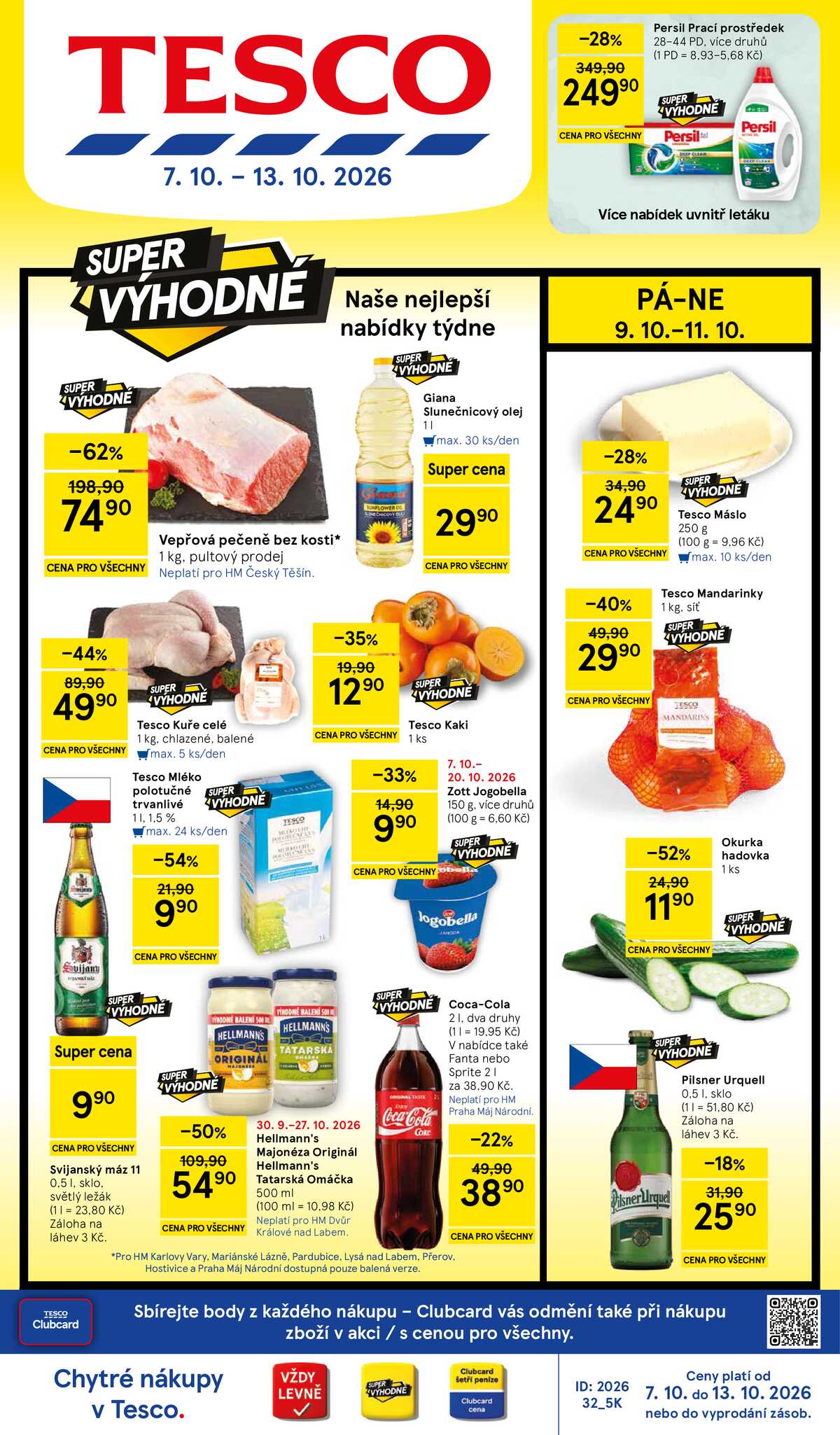 Tesco hypermarkety od 7.10. do 13.10.2026 strana 1