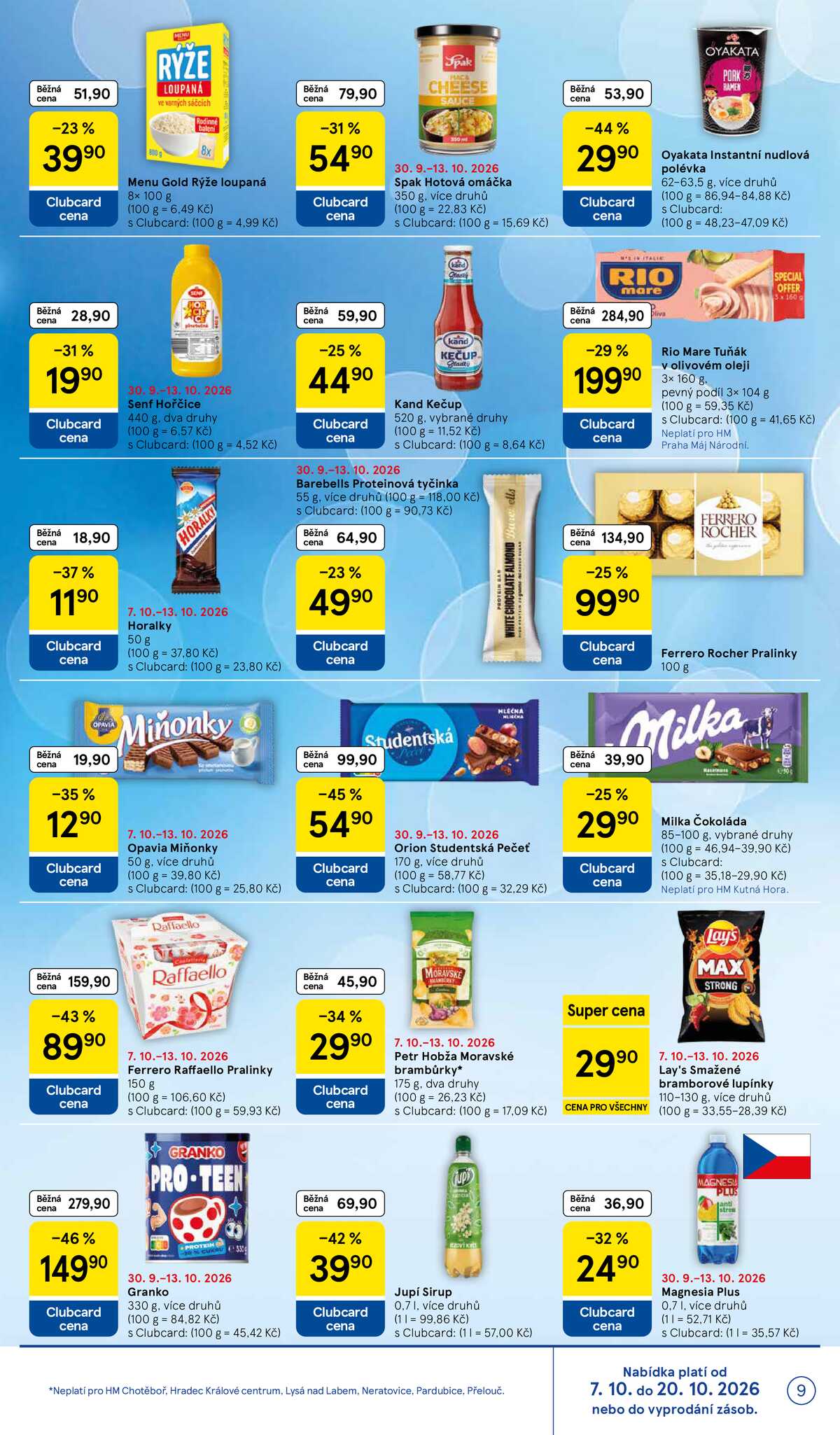 Tesco hypermarkety od 7.10. do 13.10.2026 strana 9