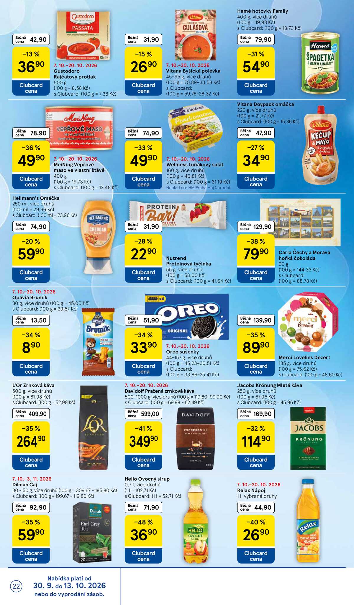Tesco hypermarkety od 7.10. do 13.10.2026 strana 22