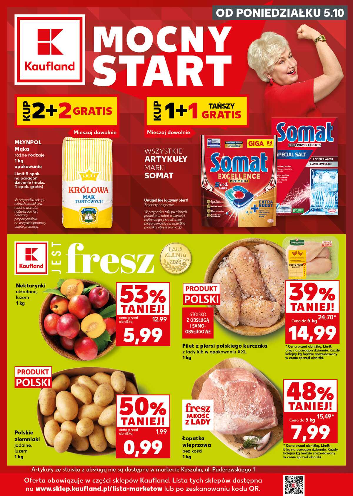 Leták Kaufland Polsko 5.10.-7.10.2026 - Silný start strana 1