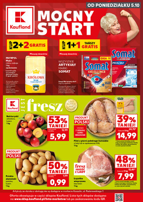 Leták Kaufland Polsko 5.10.-7.10.2026 - Silný start