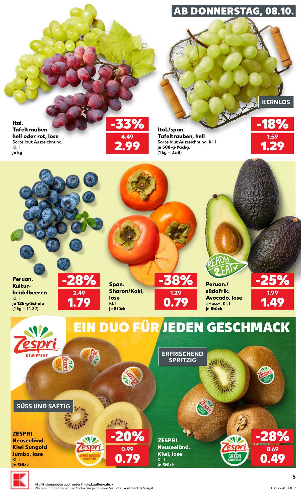 Leták Kaufland Německo 8.10.-14.10.2026 strana 5