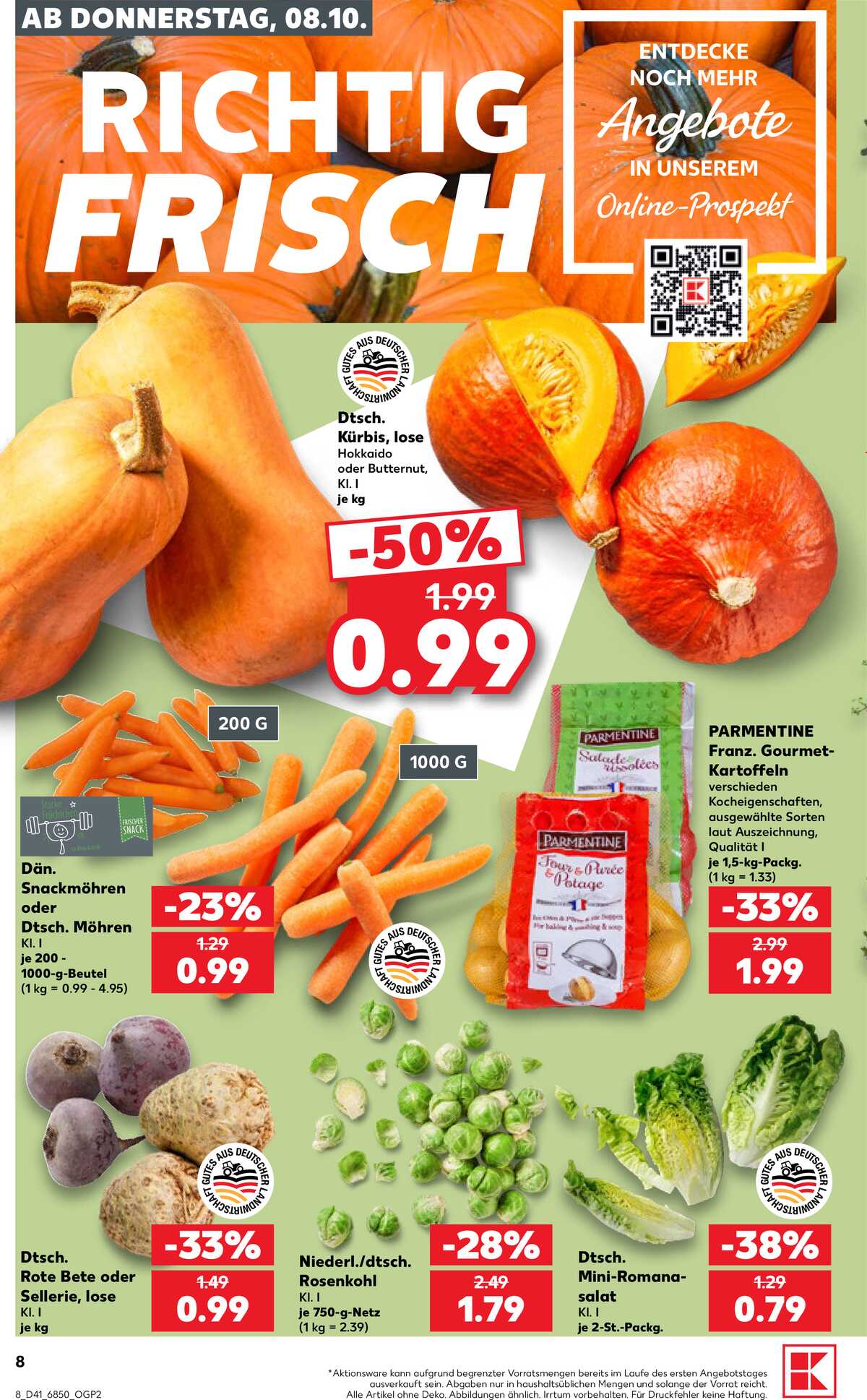 Leták Kaufland Německo 8.10.-14.10.2026 strana 8