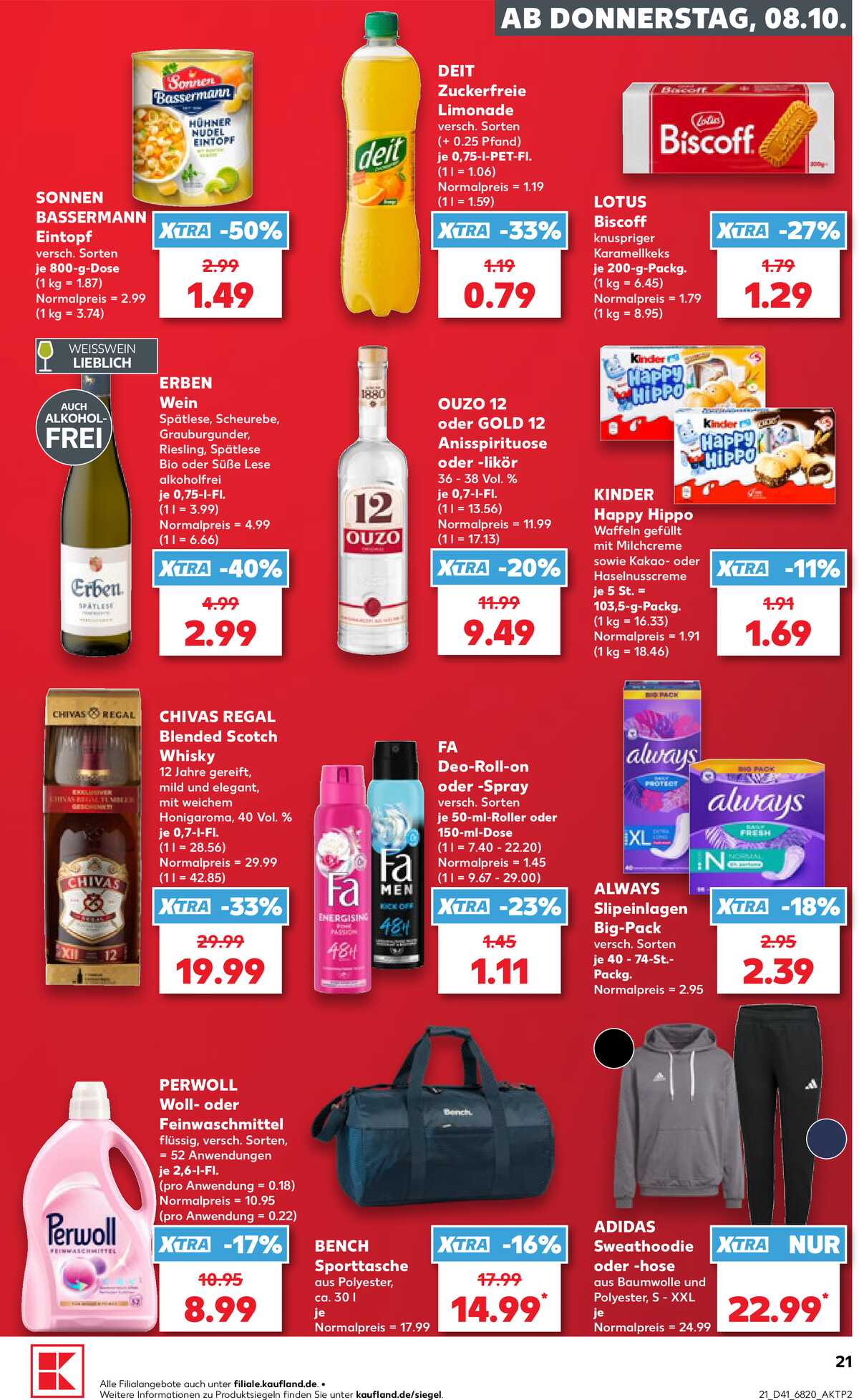 Leták Kaufland Německo 8.10.-14.10.2026 strana 21