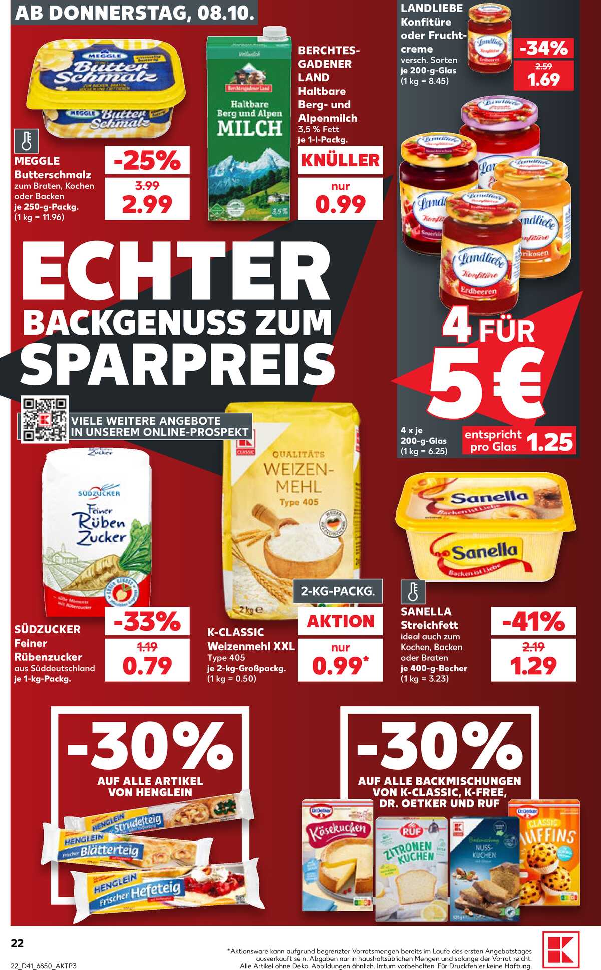 Leták Kaufland Německo 8.10.-14.10.2026 strana 22