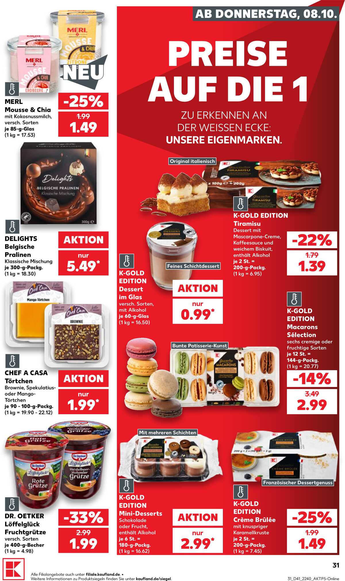 Leták Kaufland Německo 8.10.-14.10.2026 strana 31