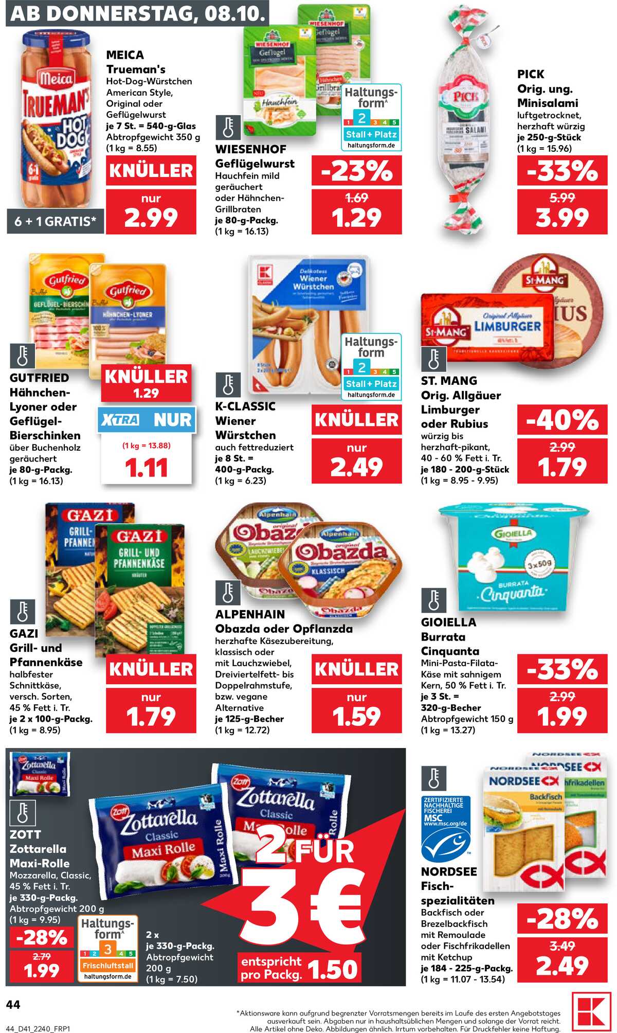 Leták Kaufland Německo 8.10.-14.10.2026 strana 44