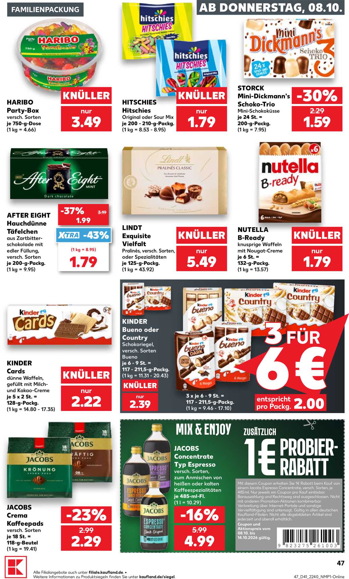 Leták Kaufland Německo 8.10.-14.10.2026 strana 47
