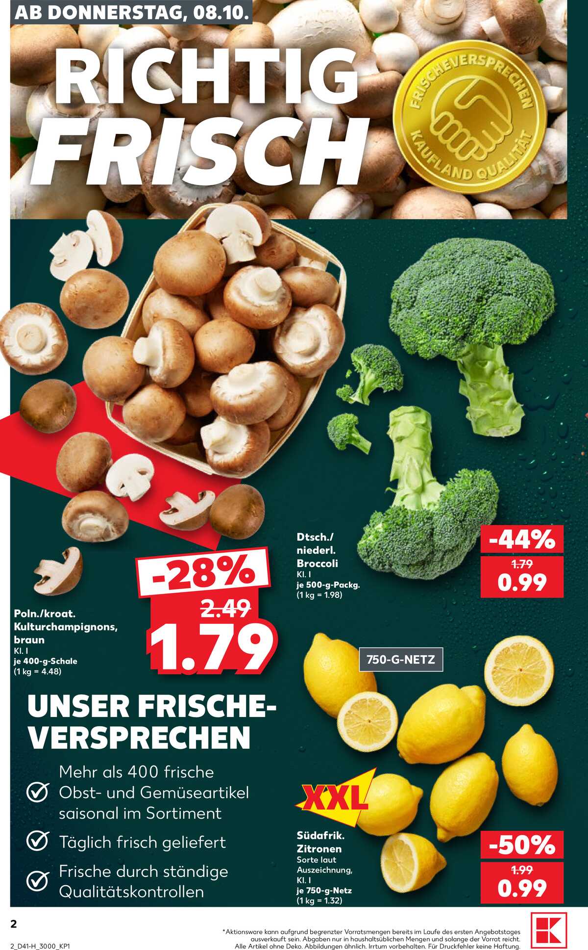 Leták Kaufland Německo 8.10.-14.10.2026 strana 2