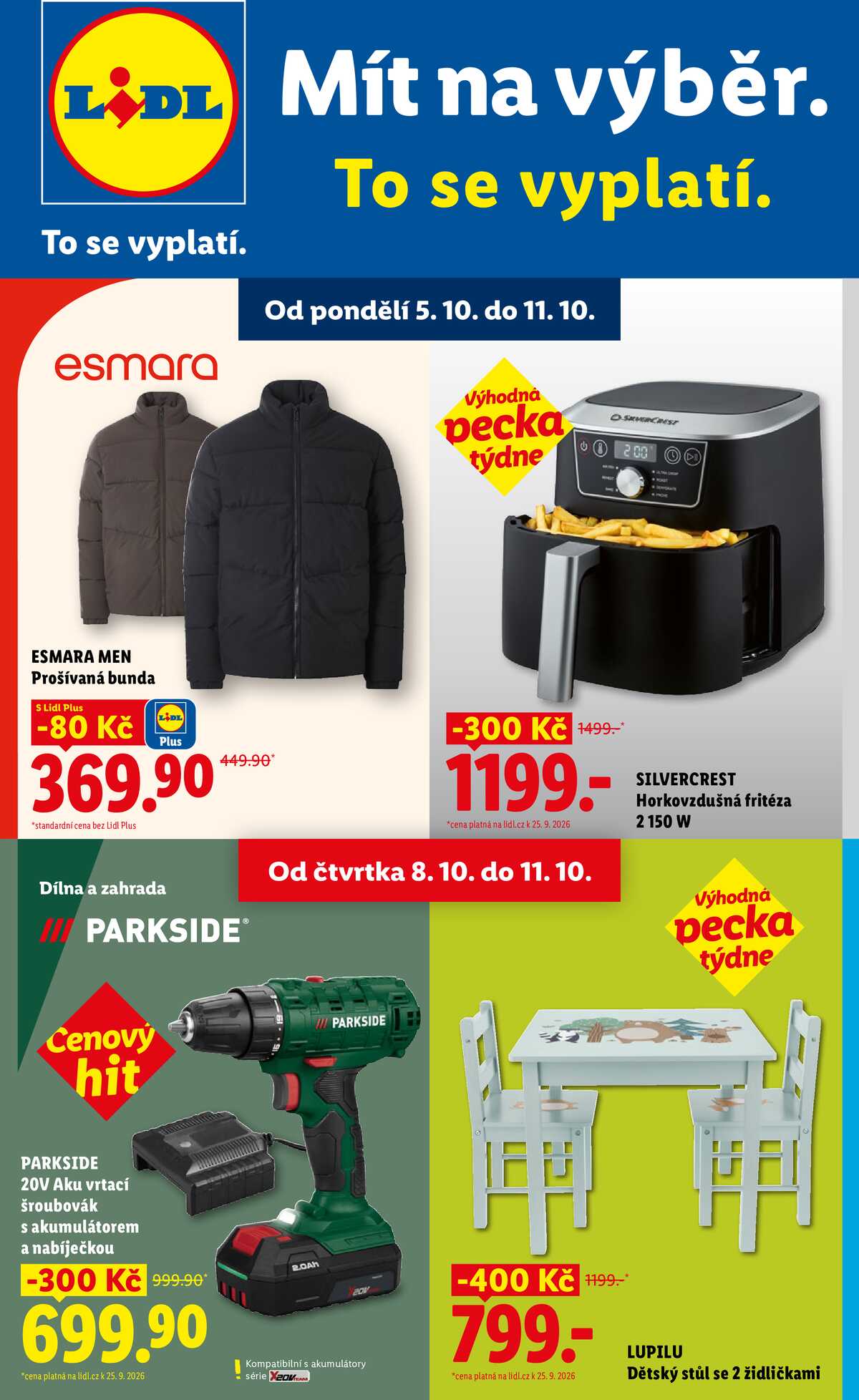 Lidl Spotřební zboží 5.10. - 11.10. strana 1