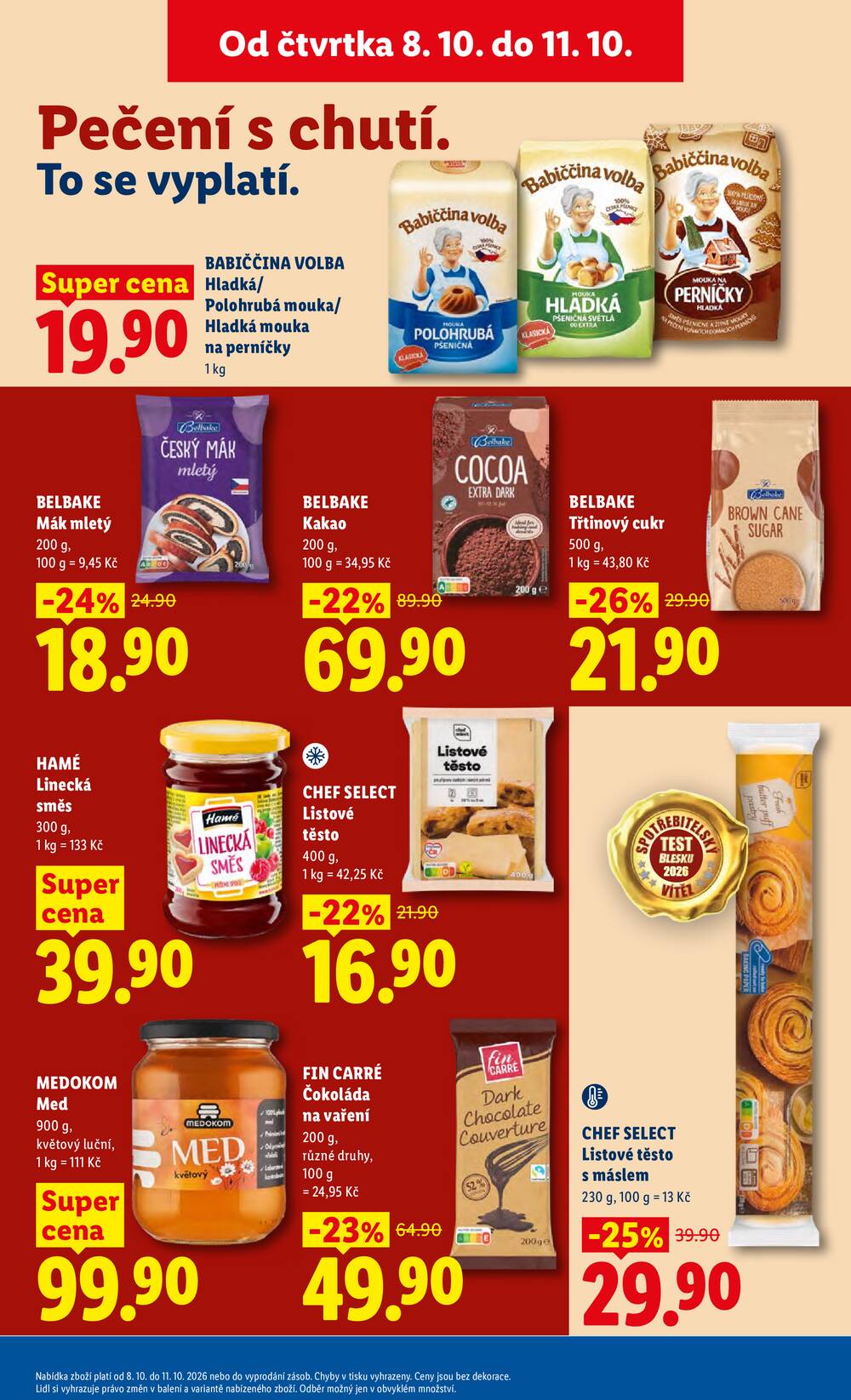 Lidl Čtvrtek od 8.10. do 11.10.2026