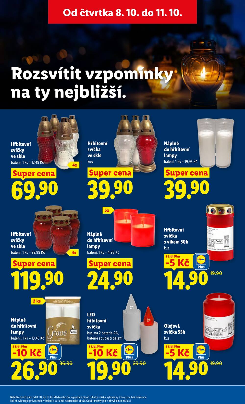 Lidl Čtvrtek od 8.10. do 11.10.2026