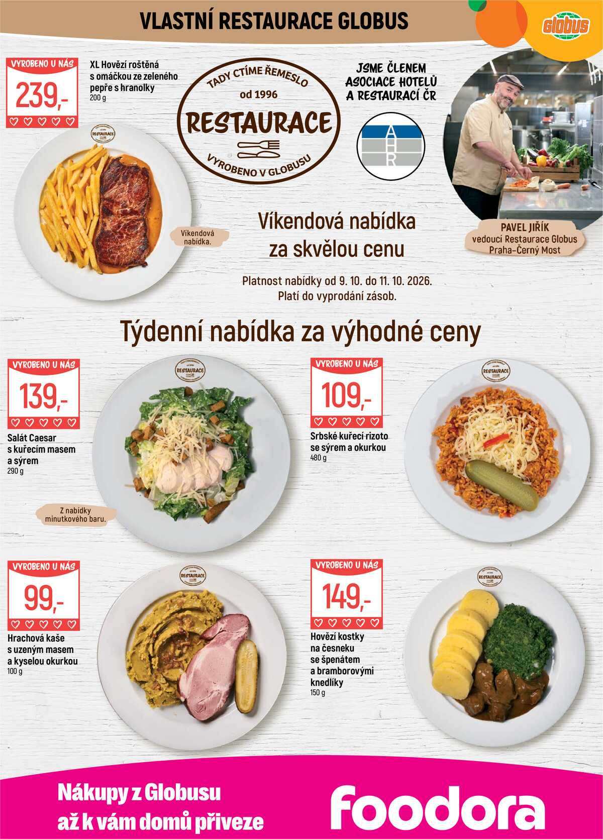 Akční leták Globus 7.10. - 13.10.2026 - Globus Praha - Centrum Černý Most strana 8
