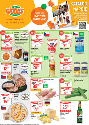 Akční leták Globus 7.10. - 13.10.2026 - Globus Praha - Centrum Černý Most