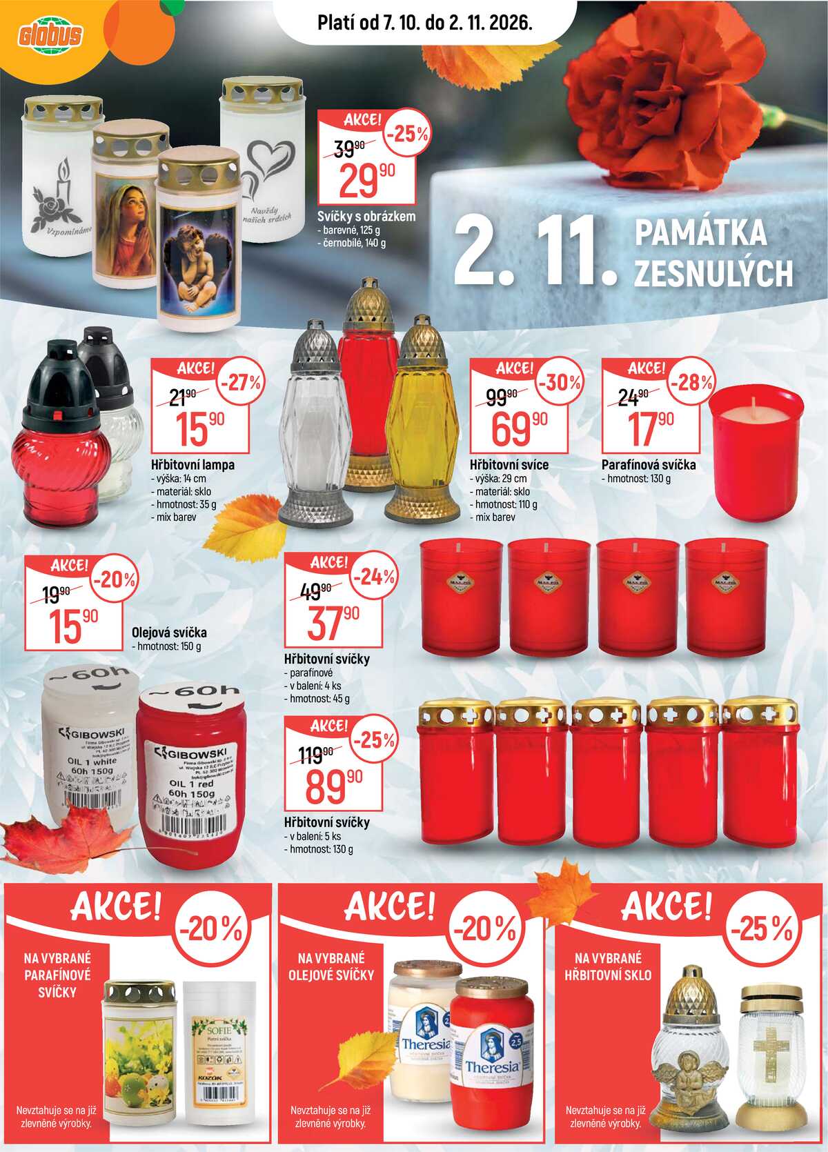 Akční leták Globus 7.10. - 2.11.2026 - Globus Ostrava strana 1