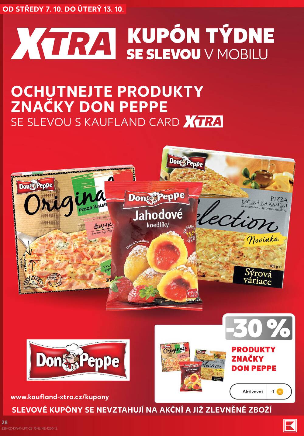 Leták Kaufland - Kaufland 7.10. - 13.10. - Kaufland Praha-Barrandov - strana 28