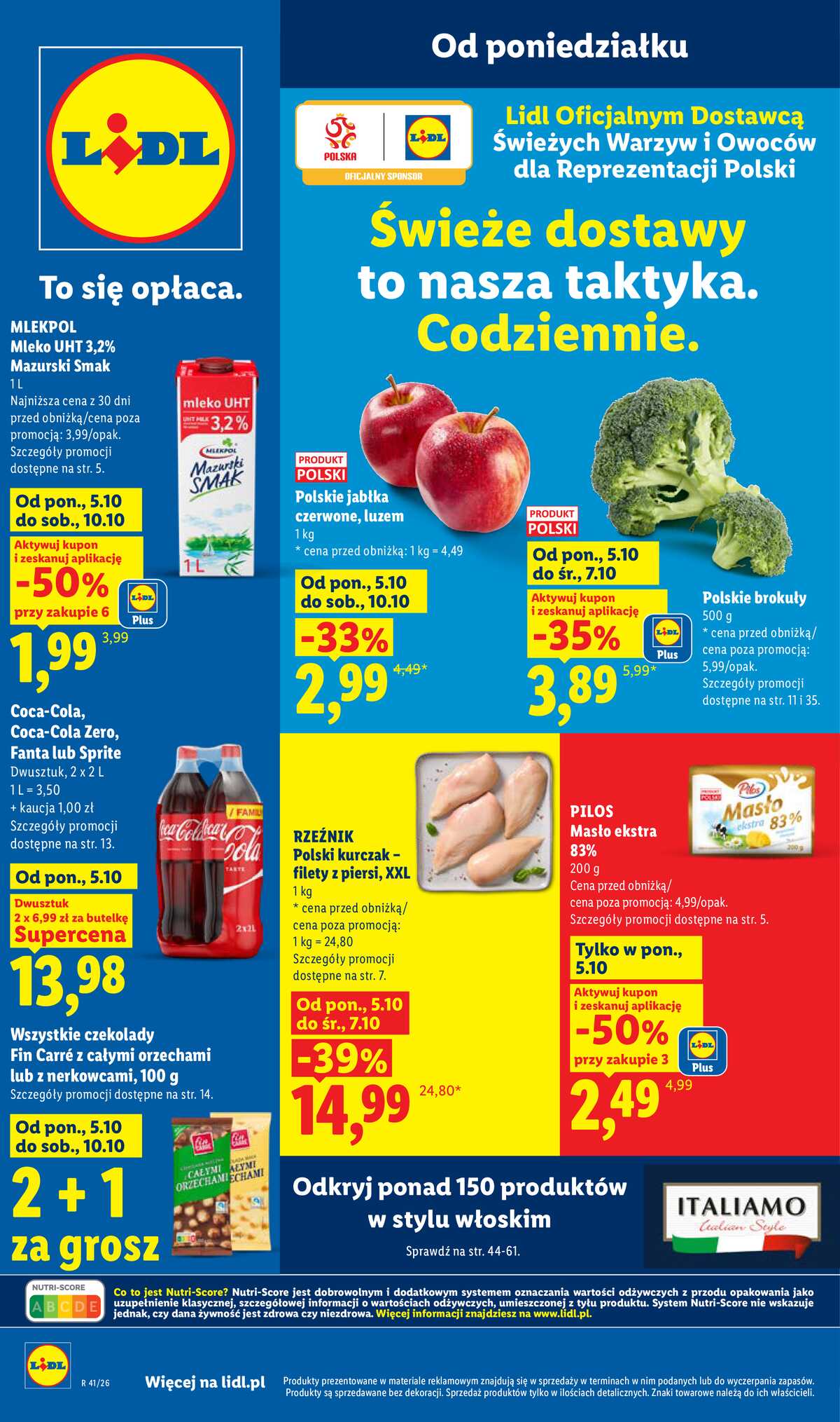 Leták Lidl Polsko 5.10.-7.10.2026 - Leták strana 1